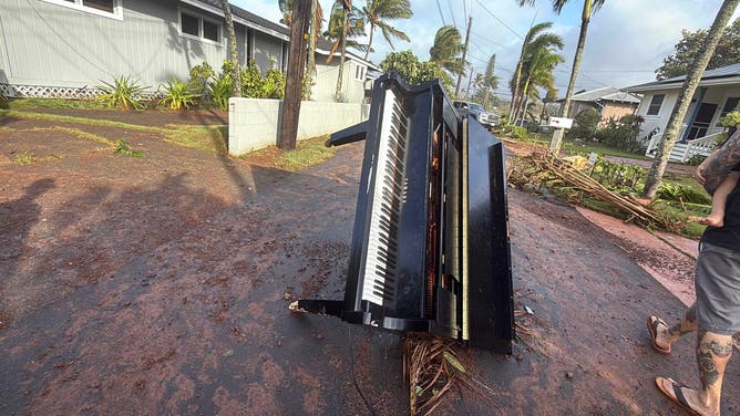 Damage from Hurricane Lowell Poipu, Hawaii, on Sep. 8. 2026.
