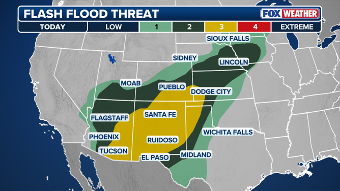 Tuesday flash flood threat.