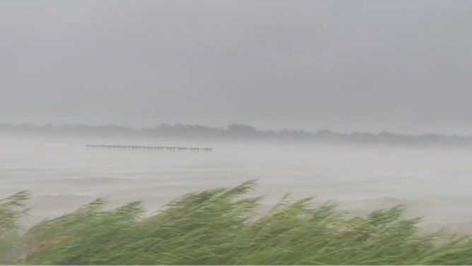 Tropical Storm Edouard lashes Port Arthur, Texas