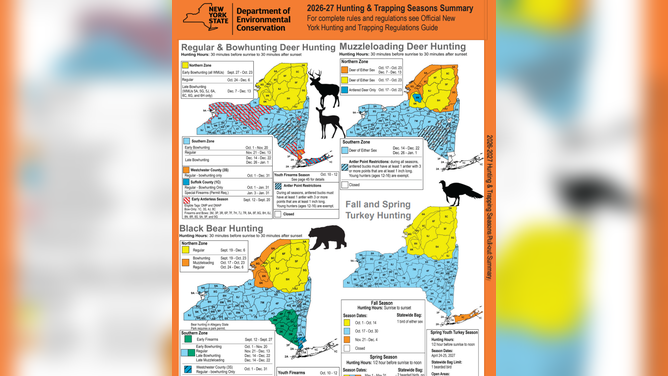 New York hunting zone map.