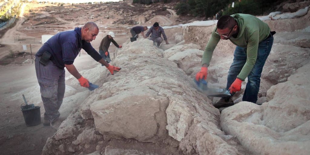 Section of 2,000-year-old aqueduct uncovered in Jerusalem during excavations for a new neighborhood