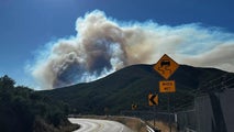 Evacuations underway as Bouquet Fire rapidly spreads, encroaching on homes in Los Angeles County