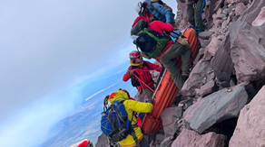 Watch: Unprepared hiker rescued from atop Mount Shasta following injury, difficult weather and GPS mishap