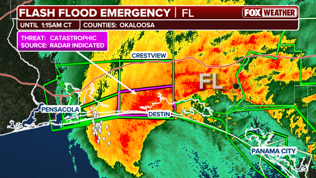 Catastrophic flooding pounds Florida's Okaloosa County
