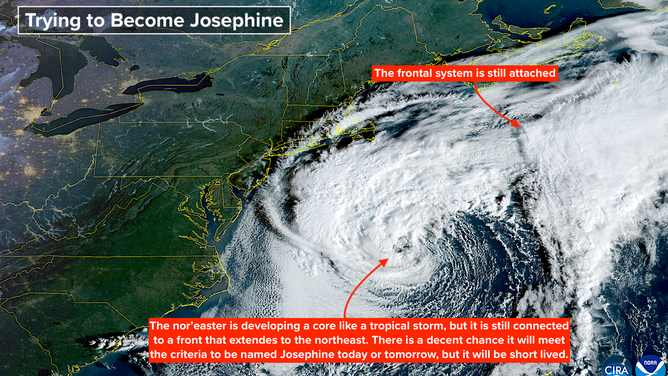 Satellite imagery of Invest 93L