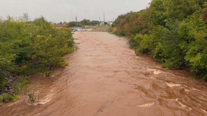 Oklahoma City firefighters responded to crashes and downed power lines due to heavy rain on Oct. 14, 2026.