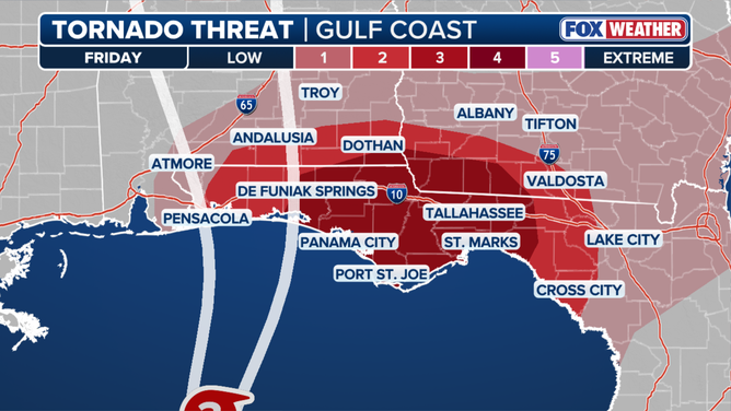 Friday tornado outlook
