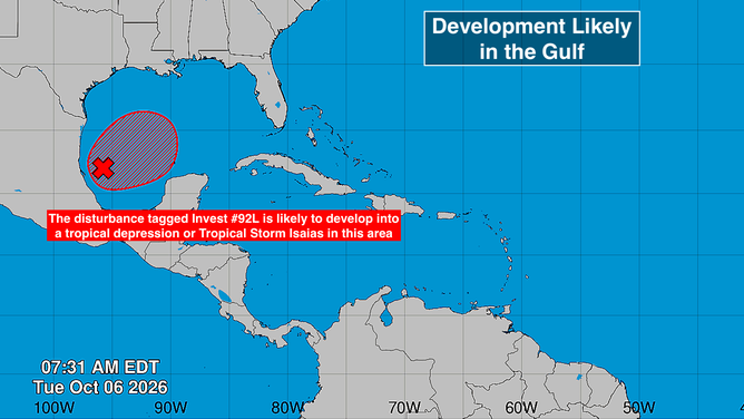 Atlantic Basin on Oct. 6, 2026.