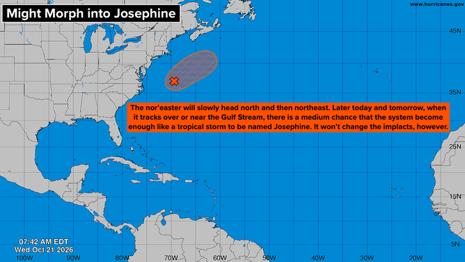 Atlantic Basin on Oct. 21, 2026.