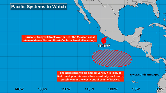 Latest for Trudy in the Pacific