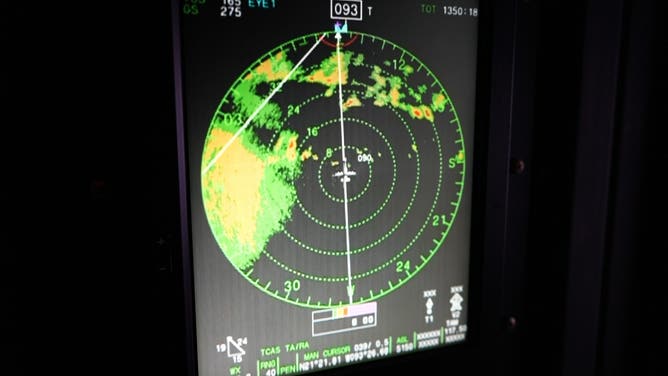 FOX Weather Correspondent Brandy Campbell joins Hurricane Hunters on reconnaissance mission into then-Tropical Storm Isaias on Oct. 7, 2026.