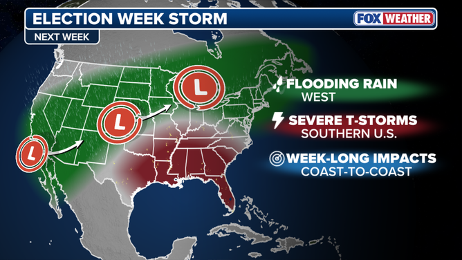 Election week storm overview