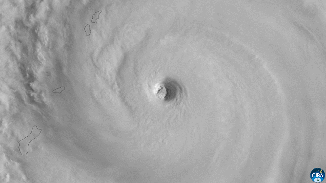 Satellite Imagery of Super Typhoon Sinlaku, which was hours away from reaching the Mariana Islands on April 13, 2026.