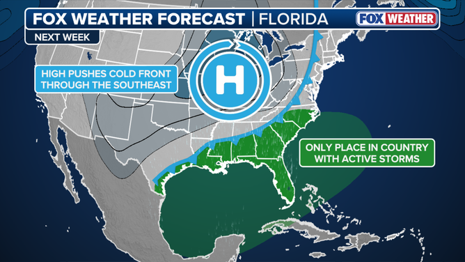 A look at how Florida rain takes shape next week.