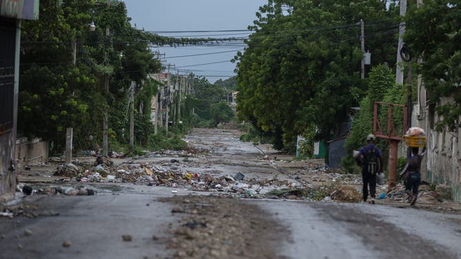 PORT-AU-PRINCE, HAITI - OCTOBER 28: Insecurity continues to reign in downtown Port-au-Prince, where clashes between police and armed gangs are on the rise in Port-au-Prince, Haiti, on October 28, 2025.