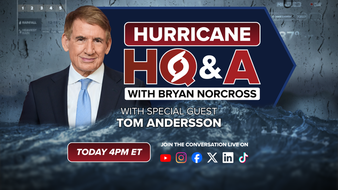Tune in live to FOX Weather on our social media platforms for a live Hurricane HQ&A conversation between Bryan Norcross and Tom Anderson, Researcher at Google DeepMind. Check it out live on: X, Facebook, Instagram, TikTok, YouTube and LinkedIn.