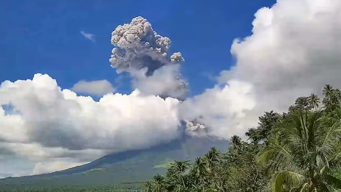 Philippines' Mayon Volcano erupts on Oct. 30, 2026,