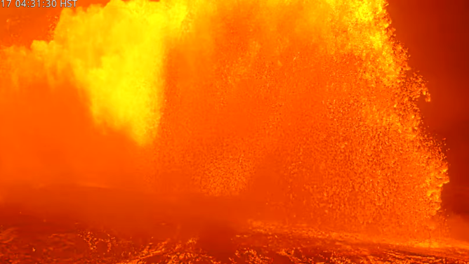 Kilauea spews sheets of lava during 55th eruptive episode