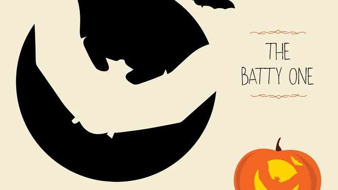 Bat pumpkin template.