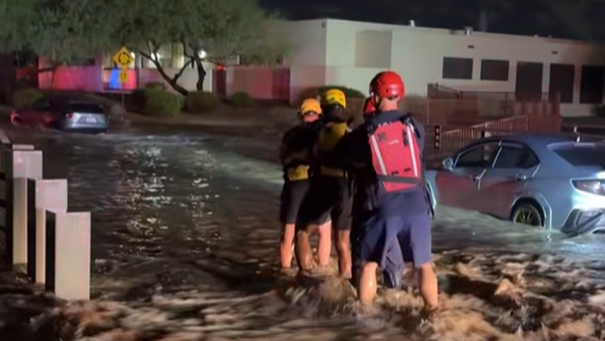 Phoenix, Arizona, flash flood rescue on Oct. 30, 2026.