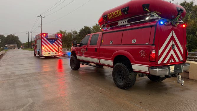 Oklahoma City firefighters responded to crashes and downed power lines due to heavy rain on Oct. 14, 2026.